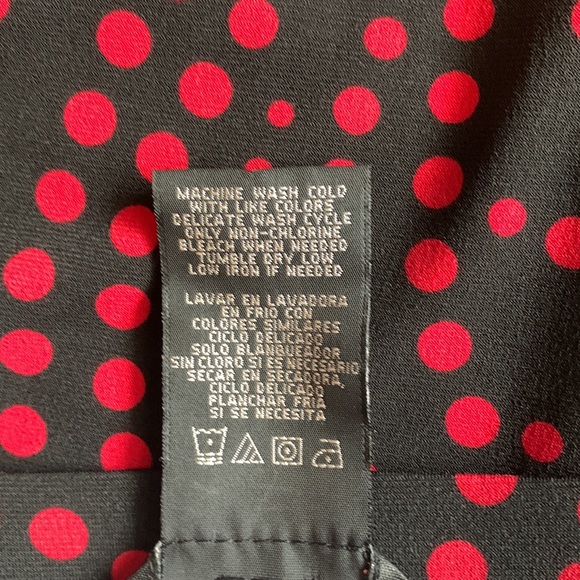 NWOT!!!! George stretch black and red printed long skirt. - Picture 8 of 8